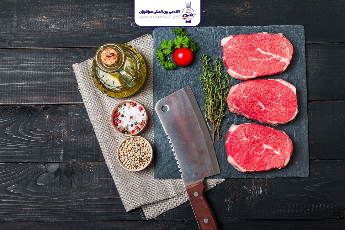 انواع برش گوشت قرمز گاو