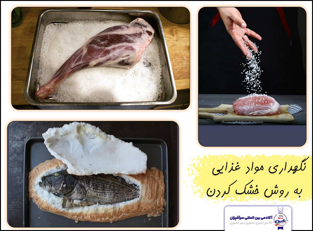 نگهداری مواد غذایی به روش نمک سود کردن 