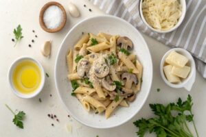 طرز تهیه پاستا چیکن آلفردو