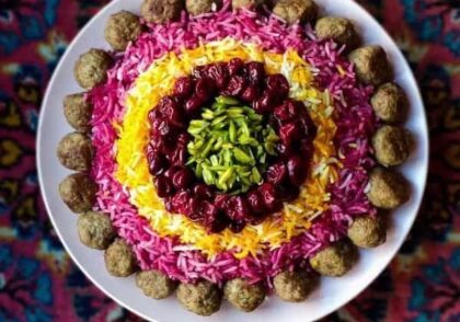 طرز تهیه آلبالو پلو مجلسی با گوشت قلقلی